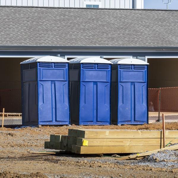 Heavy-duty construction site porta potty in Hillsboro, Oregon